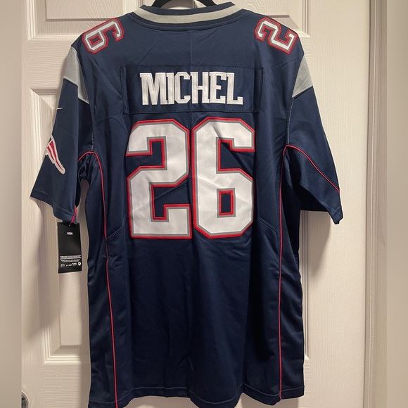 Nike Sony Michel Navy New England Patriots Game Women’s Jersey NWT - Picture 7 of 15